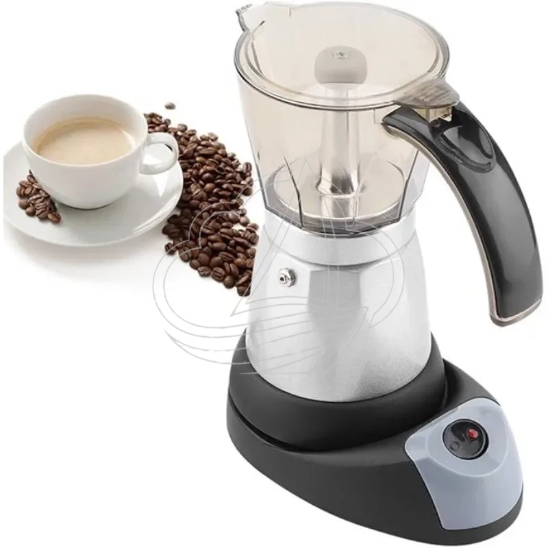 Home Office Moka - เครื่องชงกาแฟมอคค่าไฟฟ้าแบบถอดได้ สไตล์อิตาเลียน สำหรับใช้ในบ้าน ห้องครัว สำนักงาน และร้านกาแฟ