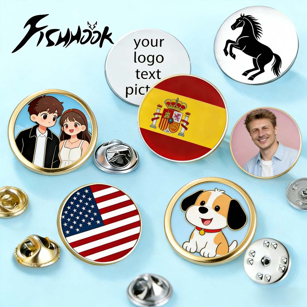 Home Office Image - เข็มกลัดพิมพ์ลายตามสั่ง ป้ายชื่อส่วนตัว ตราธงชาติ โลโก้บริษัท เข็มกลัดติดเสื้อ สำหรับผู้หญิง