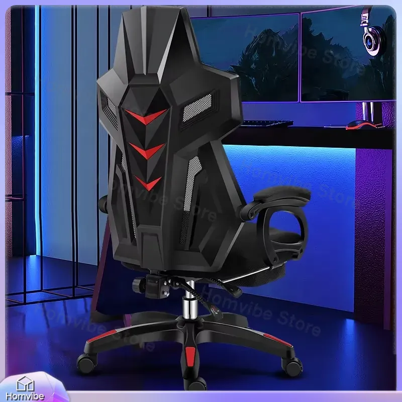 Home Office Desk - เก้าอี้เกมมิ่งตามหลักสรีรศาสตร์ พร้อมพนักพิงหลัง ปรับระดับความสูงได้ หมุนได้ 360 องศา