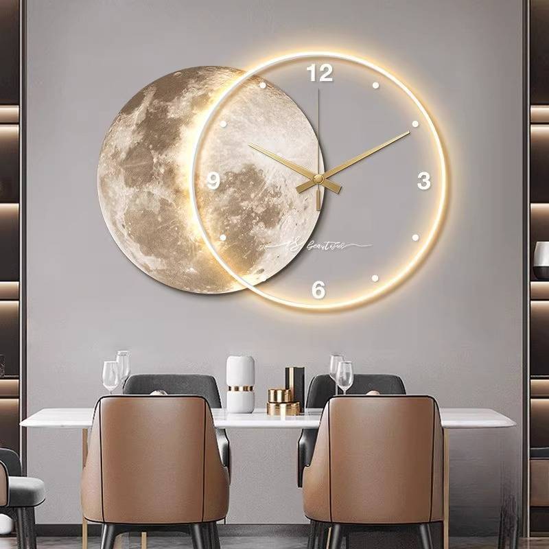 Home Office Interior Design - นาฬิกาแขวนผนังวินเทจสุดหรู สไตล์โมเดิร์น ดีไซน์โดดเด่น เหมาะสำหรับตกแต่งห้องทำงาน ตกแต่งภายในบ้าน