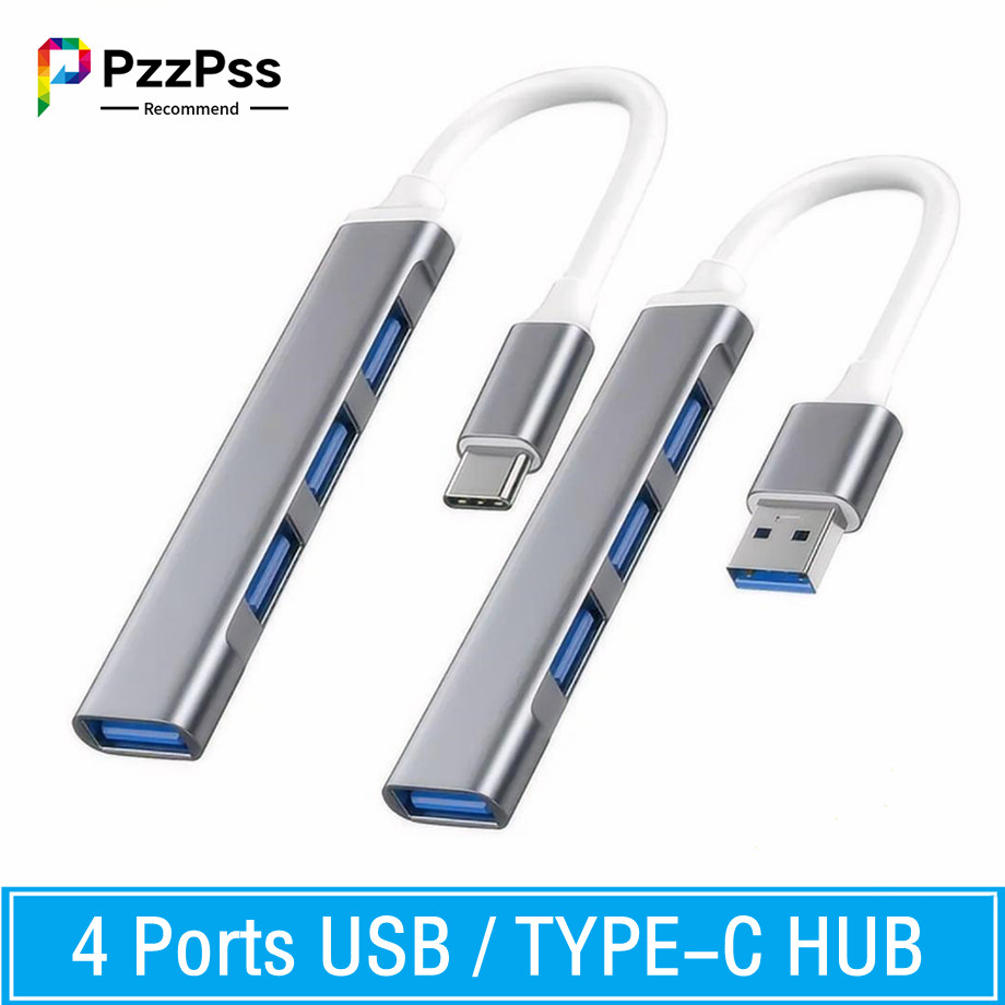 Home Office For Mac - อะแดปเตอร์ตัวแยกสัญญาณ USB 4พอร์ต3.0ชนิด C OTG สำหรับ