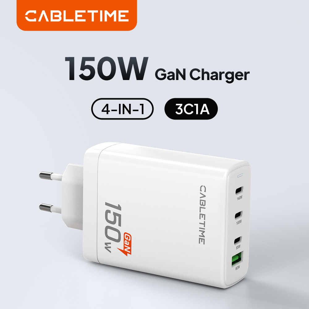 Home Office For Mac - CABLETIME USB C Charger 150W PD