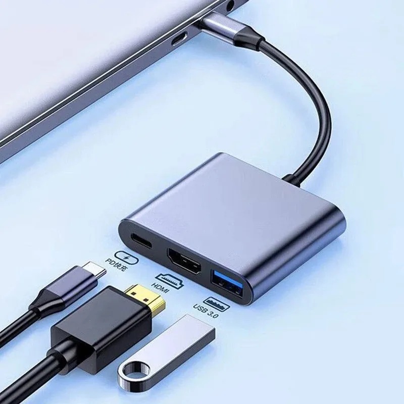 Home Office For Mac - USB C HUB 3in1 ประเภท C