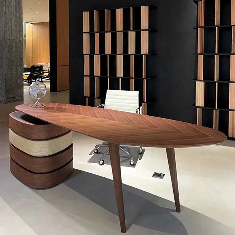 Home Office Trabajo - โต๊ะคอมพิวเตอร์แบบยืนสำหรับผู้หญิง โต๊ะทำงานที่บ้าน โต๊ะแล็ปท็อปสำหรับผู้บริหาร โต๊ะเกมมิ่งสุดหรู เฟอร์นิเจอร์ห้องนั่งเล่น