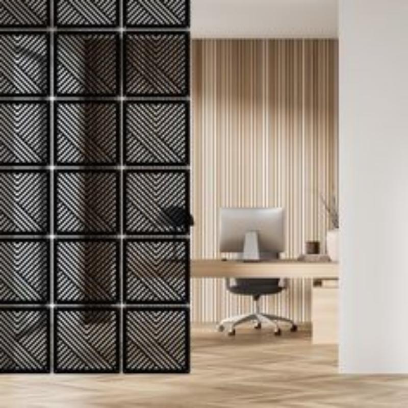 Home Office Interior Design - แผงฉากกั้นตกแต่งภายในแบบตัดด้วยเลเซอร์ และฉากกั้นห้องสำหรับการออกแบบบ้านหรือสำนักงานที่หรูหรา
