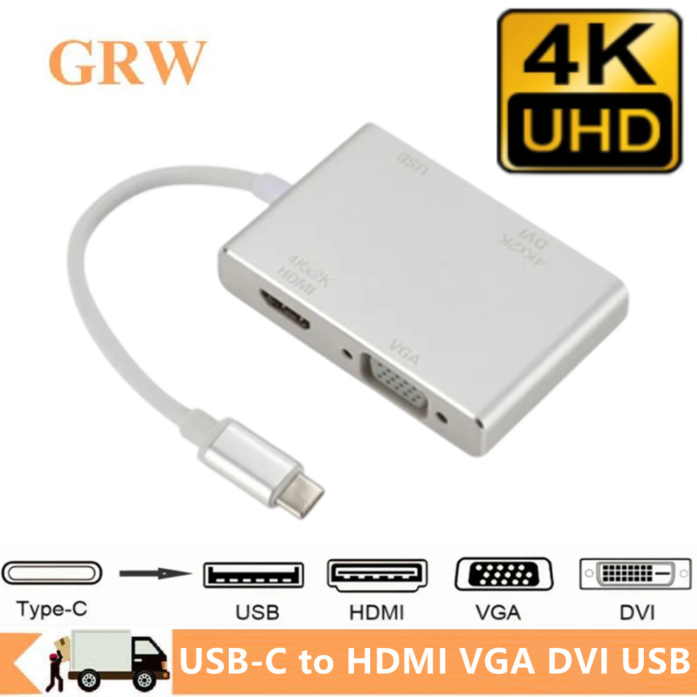 Home Office For Mac - 4K Type C เป็น HDMI VGA