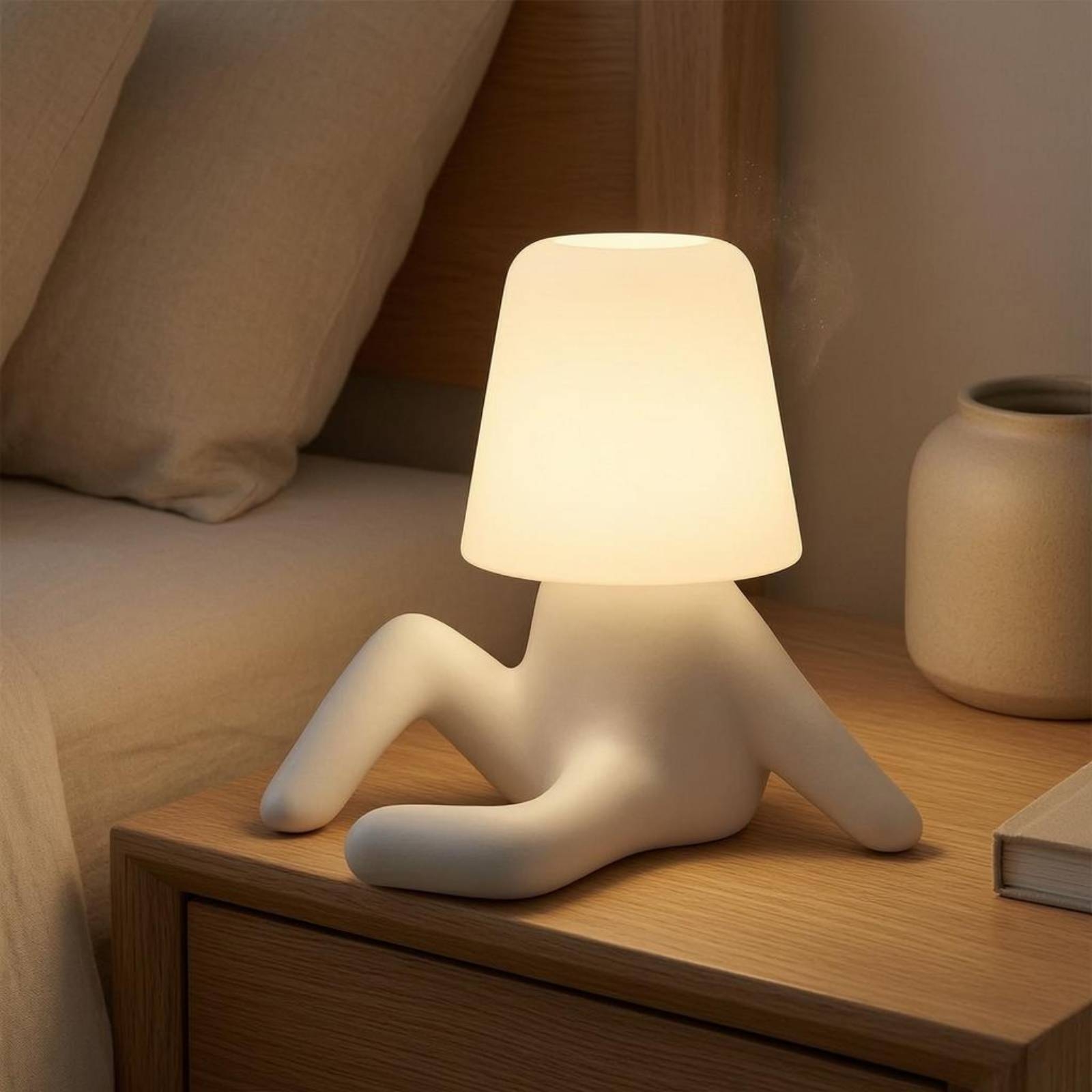 โคมไฟรูปคนนั่ง ทำจากเรซิ่น ABS - Home Office Desk บทวิจารณ์และราคา