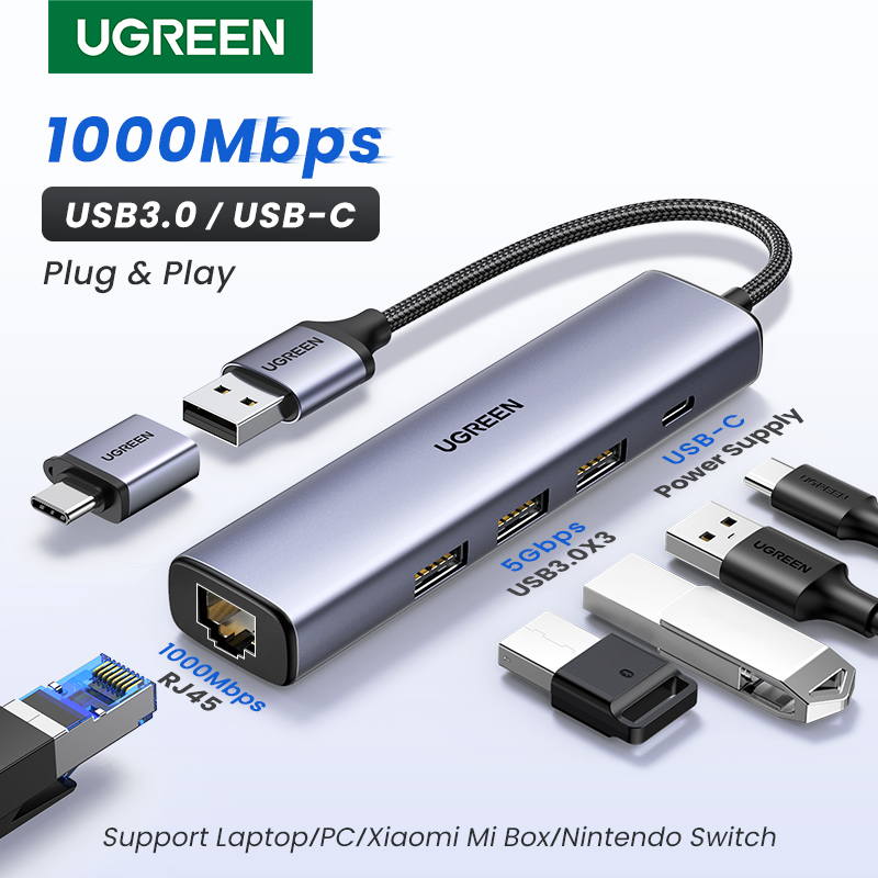 UGREEN USB Ethernet Adapter 10 - Home Office For Mac บทวิจารณ์และราคา