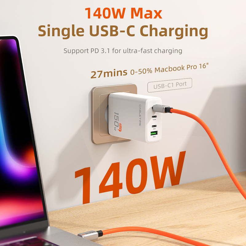 CABLETIME USB C Charger 150W P - Home Office For Mac บทวิจารณ์และราคา