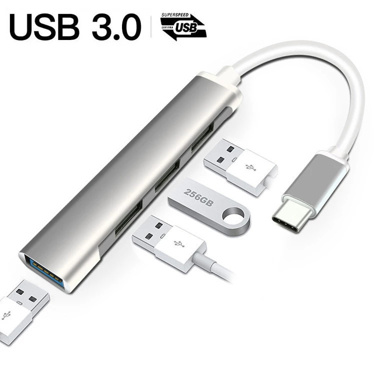 4-in-1 USB C HUB 3.0 ประเภท C  - Home Office For Mac บทวิจารณ์และราคา