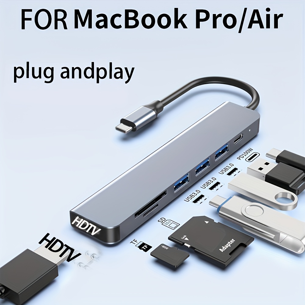 ฮับ USB C 7 in 1 รองรับ HDMI 4 - Home Office For Mac บทวิจารณ์และราคา