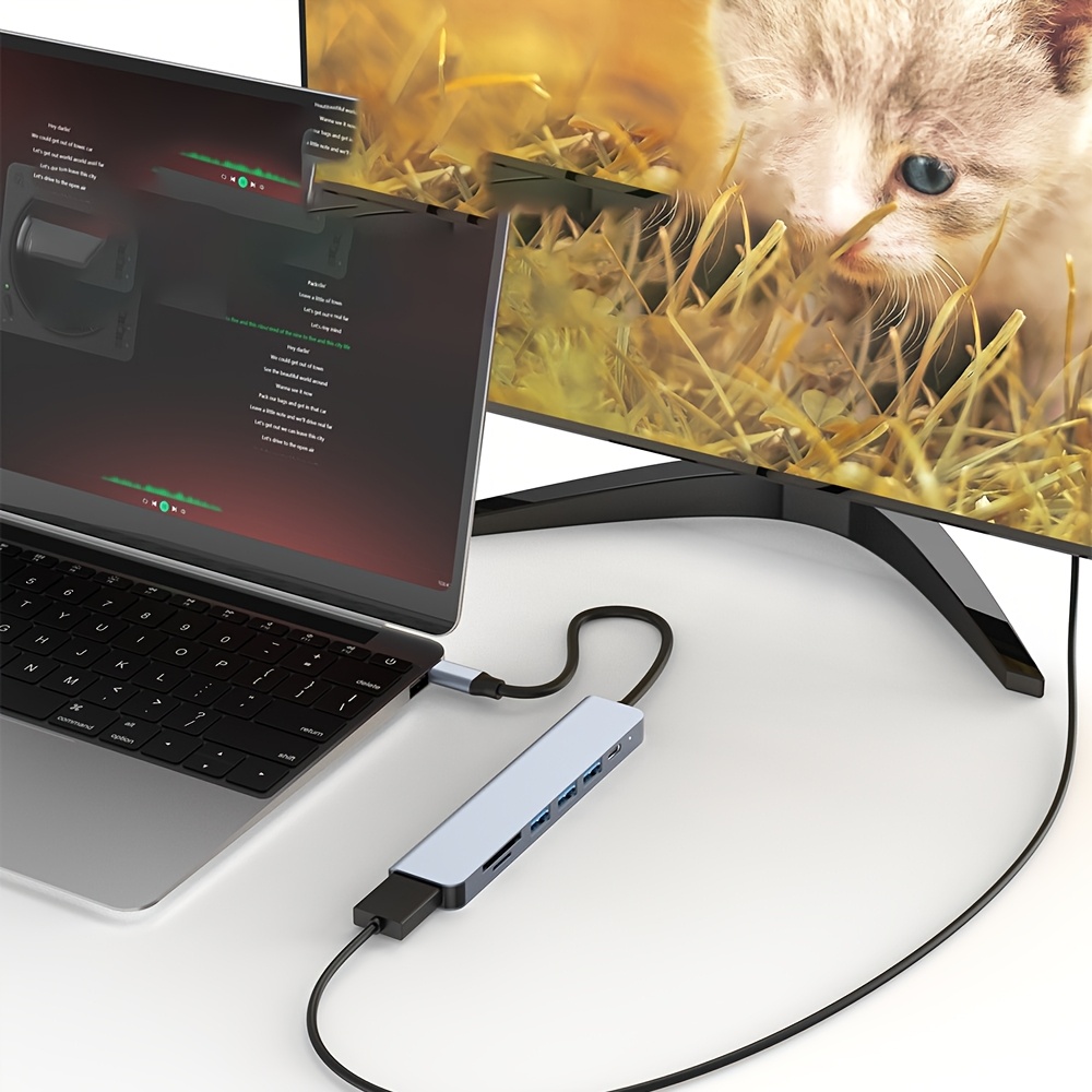 ฮับ USB C 7 in 1 รองรับ HDMI 4 - Home Office For Mac บทวิจารณ์และราคา
