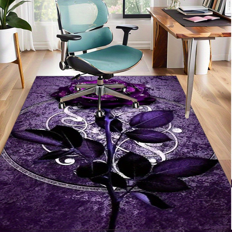 พรมใบไม้สีม่วงสำหรับตกแต่งสำนั - Home Office Interior Design บทวิจารณ์และราคา