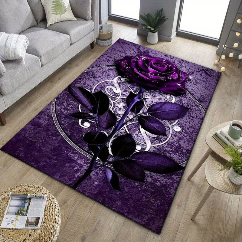 พรมใบไม้สีม่วงสำหรับตกแต่งสำนั - Home Office Interior Design บทวิจารณ์และราคา
