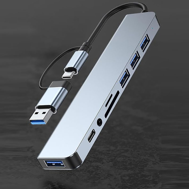 ฮับ USB C ตัวแยก USB 8 in 1 ตั - Home Office For Mac บทวิจารณ์และราคา