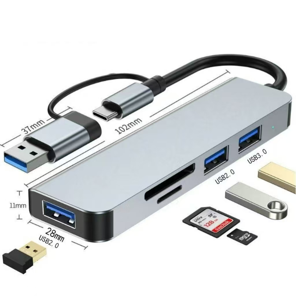 ฮับ USB C ตัวแยก USB 8 in 1 ตั - Home Office For Mac บทวิจารณ์และราคา