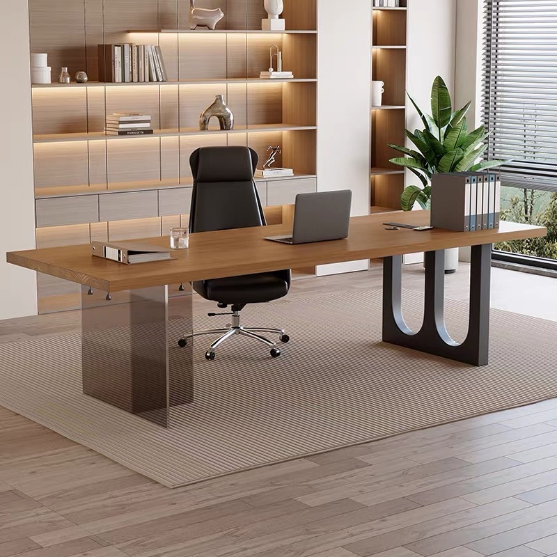 โต๊ะทำงานไม้ลอยน้ำอะคริลิกสไตล - Home Office Desk บทวิจารณ์และราคา