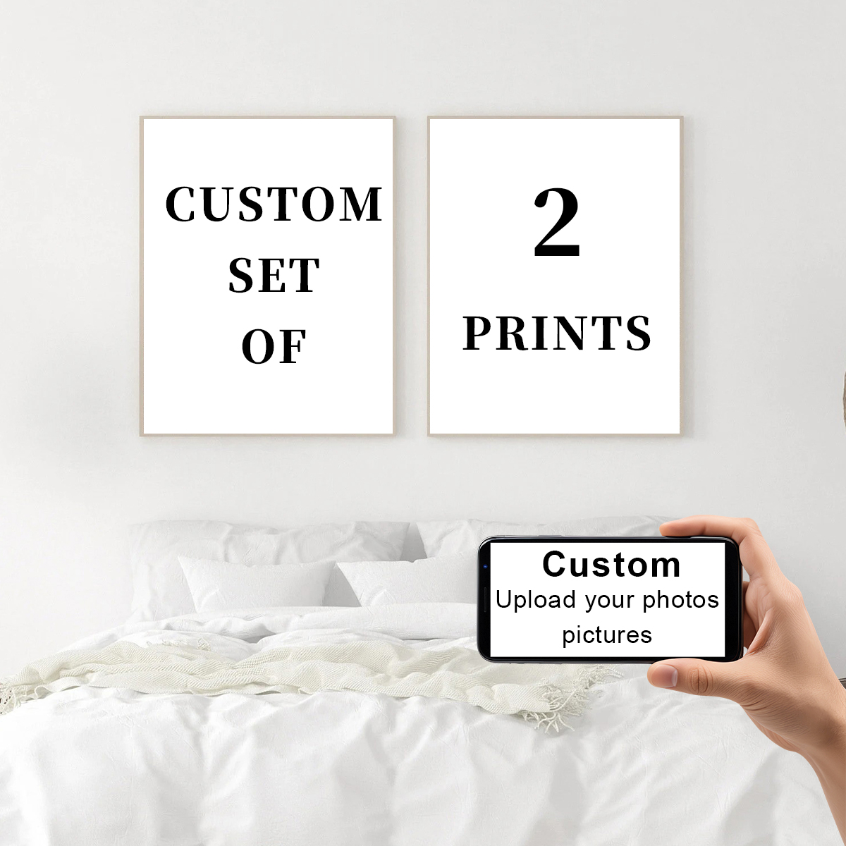 2 ชิ้น/ชุด ภาพพิมพ์บนผ้าใบแบบก - Home Office Photos บทวิจารณ์และราคา