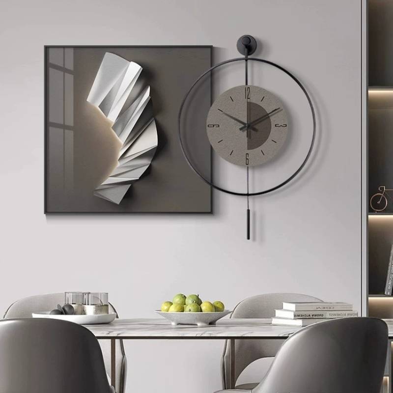 นาฬิกาแขวนผนังดีไซน์ทันสมัยสีด - Home Office Interior Design บทวิจารณ์และราคา