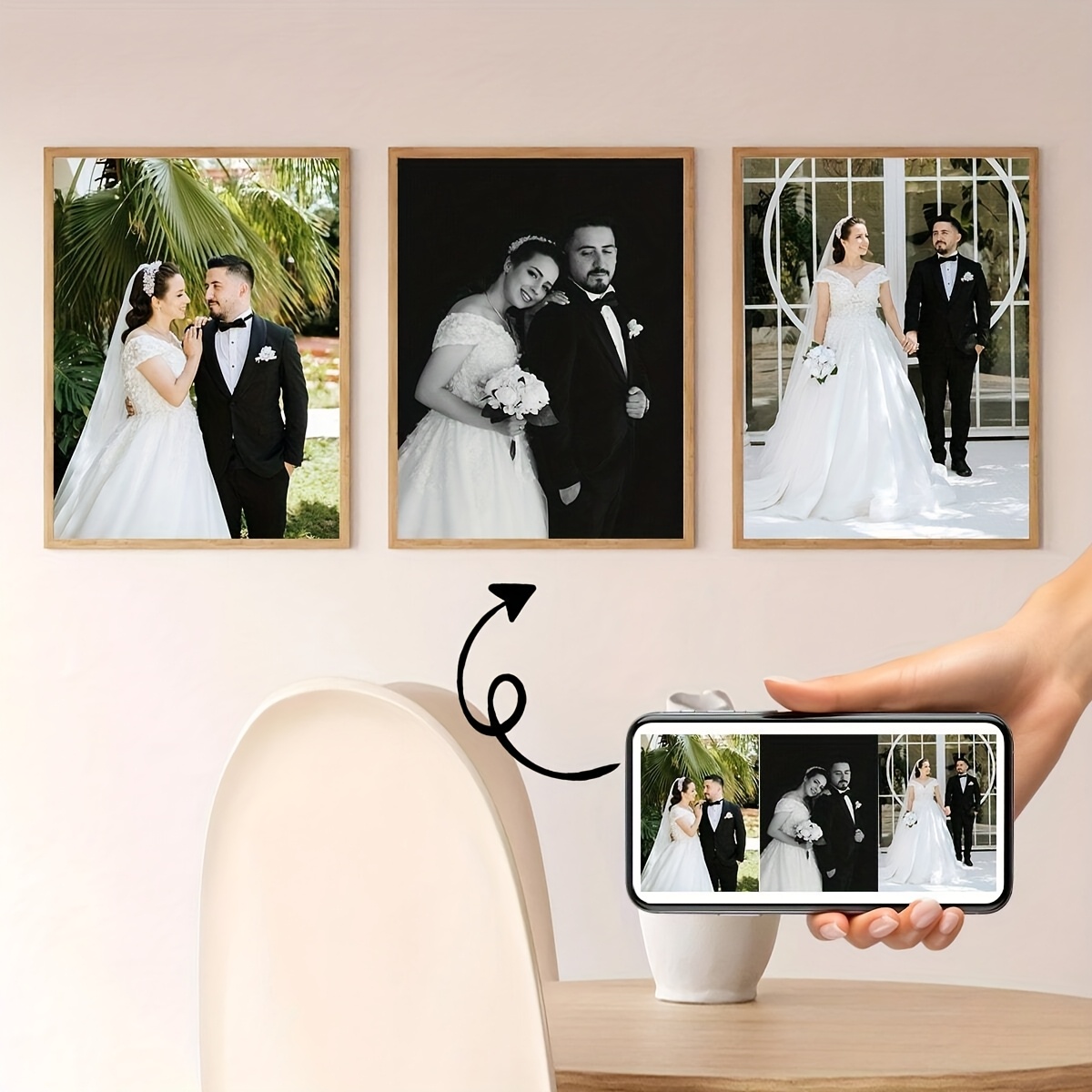 ภาพพิมพ์บนผ้าแคนวาสสี่เหลี่ยมจ - Home Office Photos บทวิจารณ์และราคา