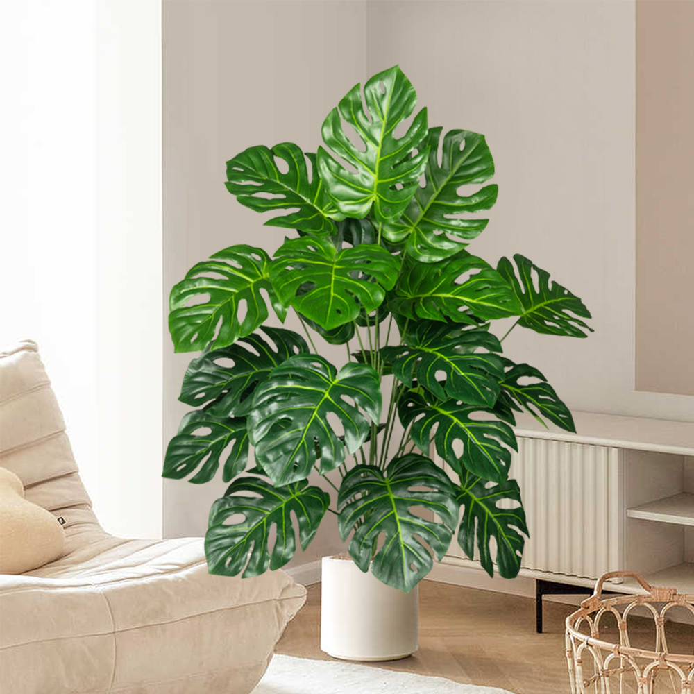 70-100 ซม.ประดิษฐ์ Monstera Tr - Home Office Word บทวิจารณ์และราคา