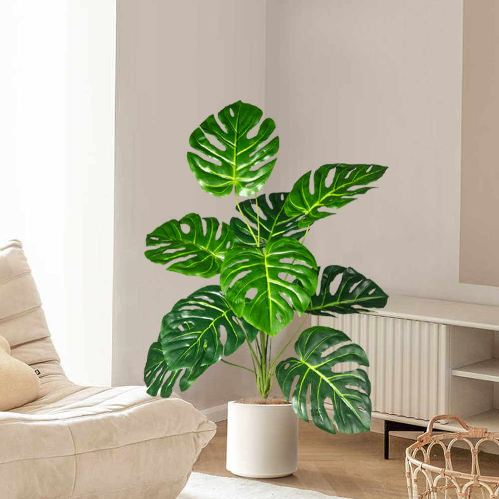 70-100 ซม.ประดิษฐ์ Monstera Tr - Home Office Word บทวิจารณ์และราคา