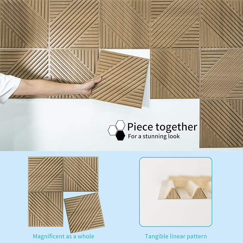 12 ชิ้น 3D ผนัง 30x30 เซนติเมต - Home Office Background บทวิจารณ์และราคา