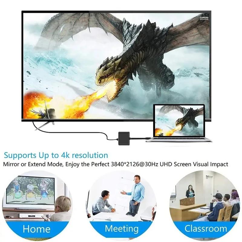 3 ใน 1 ประเภท C ถึงอะแดปเตอร์ท - Home Office For Mac บทวิจารณ์และราคา