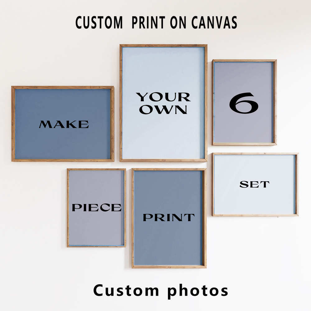 6 ชิ้น/ชุด ภาพพิมพ์บนผ้าใบแบบก - Home Office Photos บทวิจารณ์และราคา