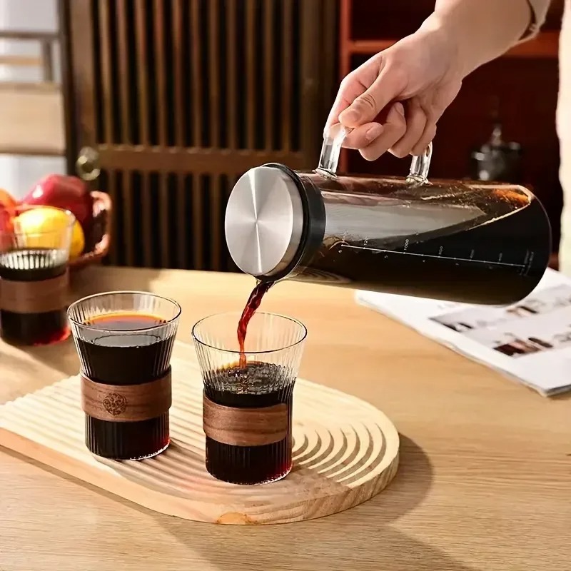 หม้อแก้วสำหรับชงกาแฟเย็นพร้อมต - Home Office Moka บทวิจารณ์และราคา